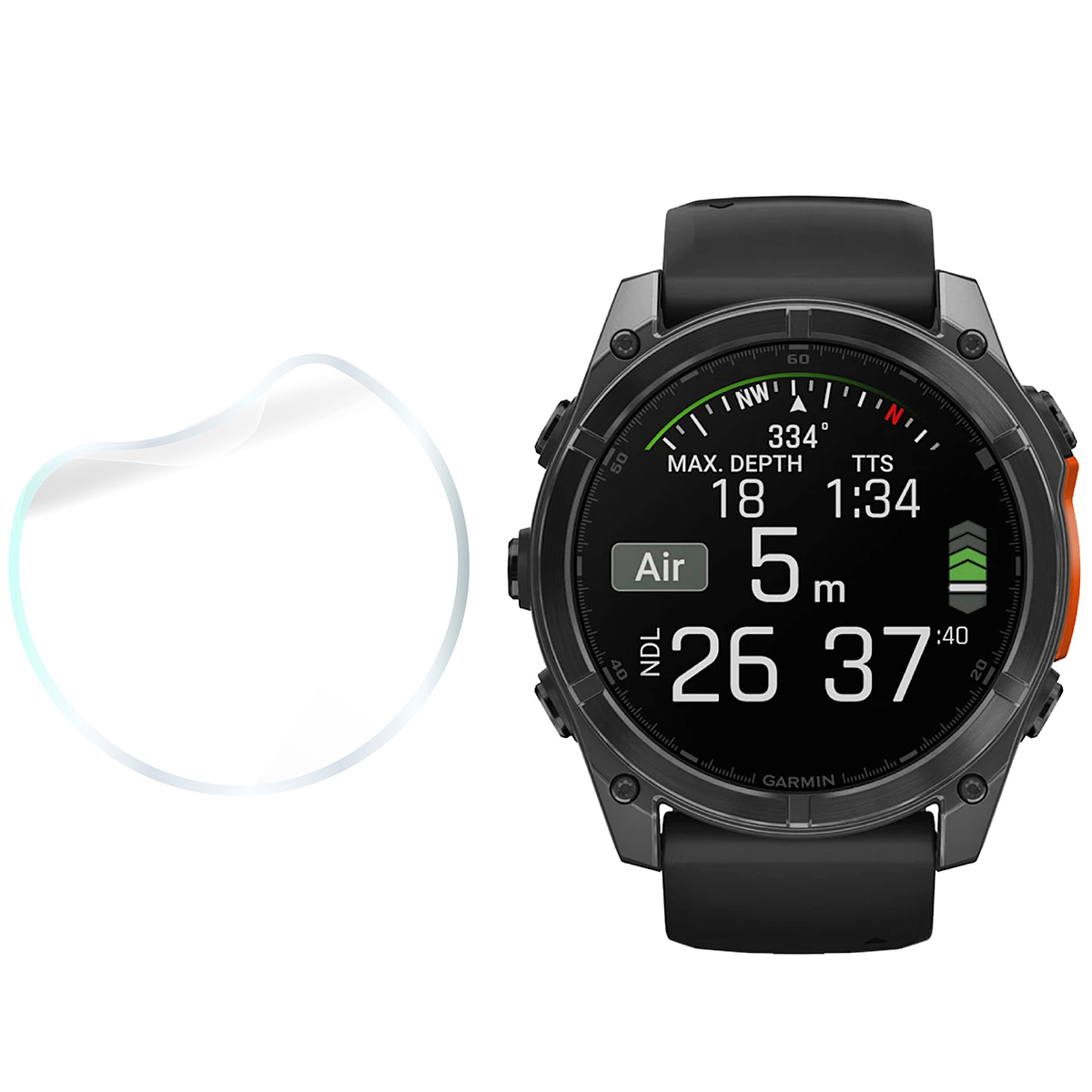 Bizon Glass Watch Hydrogel im Vergleich mit Garmin Fenix 8 Solar 51 mm / AMOLED 47 mm / AMOLED 51 mm!