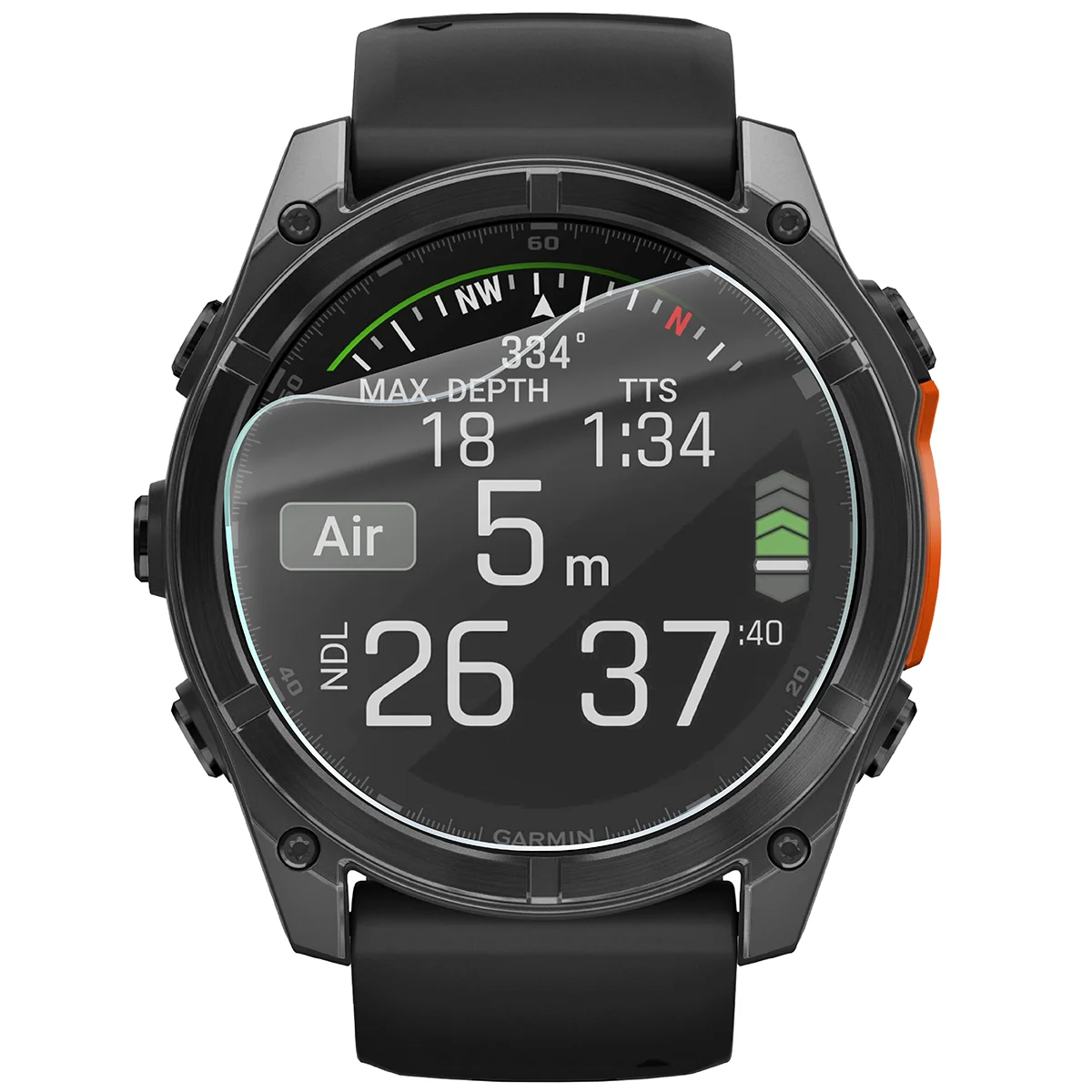 Folia hydrożelowa Bizon Watch Film HydroFlex do Garmin Fenix 8 AMOLED 51 mm na zegarku
