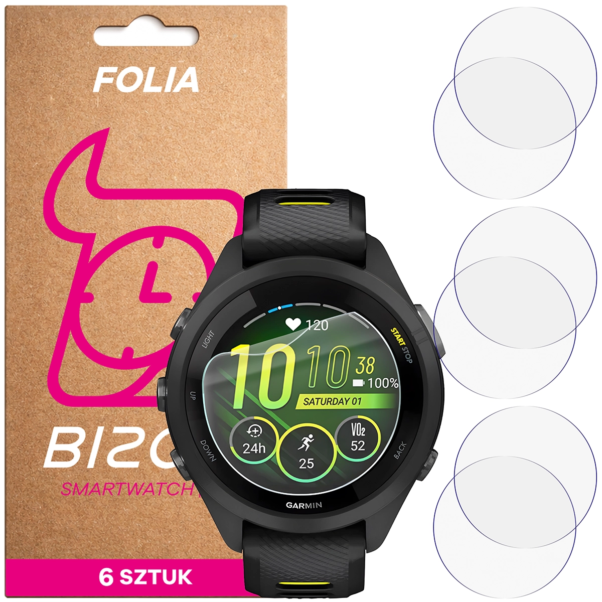 Bison Watch Film HydroFlex for Garmin Forerunner 265S