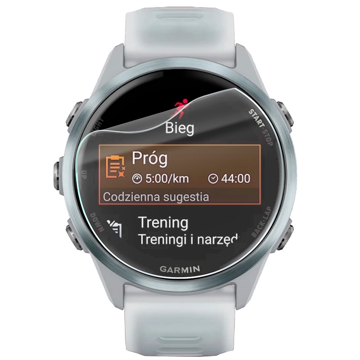 Folia hydrożelowa Bizon Watch Film HydroFlex do Garmin Forerunner 570 42 mm na zegarku