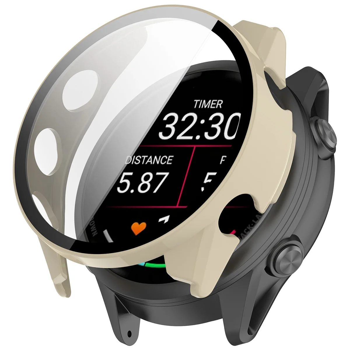 A Bizon Case Watch Adamo tok felhelyezésének vizualizációja a Garmin Forerunner 70 / 170 / 170 Music számára