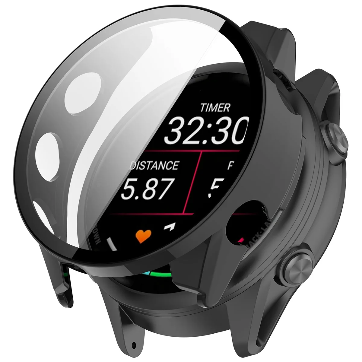 A Bizon Case Watch Adamo tok felhelyezésének vizualizációja a Garmin Forerunner 70 / 170 / 170 Music számára