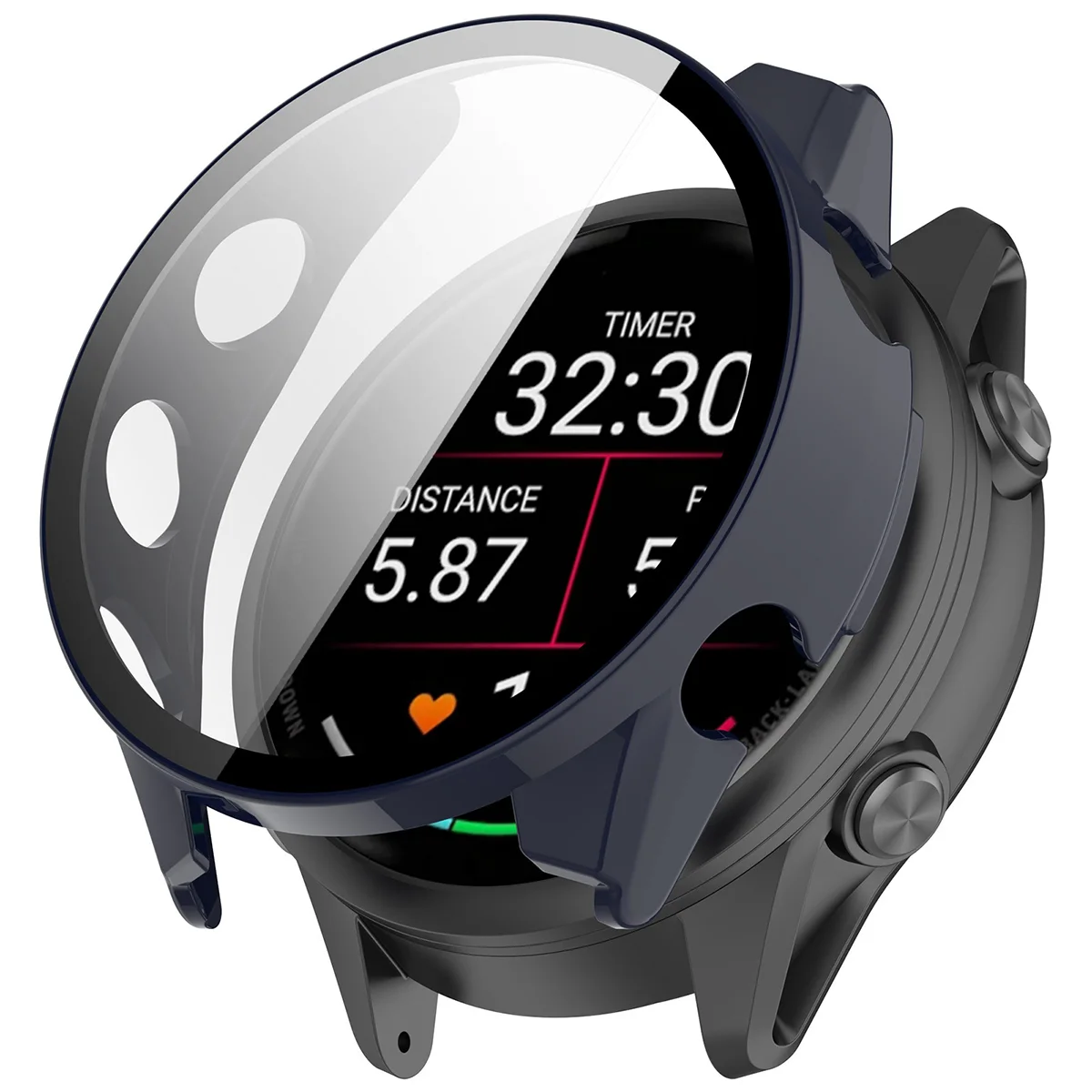 A Bizon Case Watch Adamo tok felhelyezésének vizualizációja a Garmin Forerunner 70 / 170 / 170 Music számára
