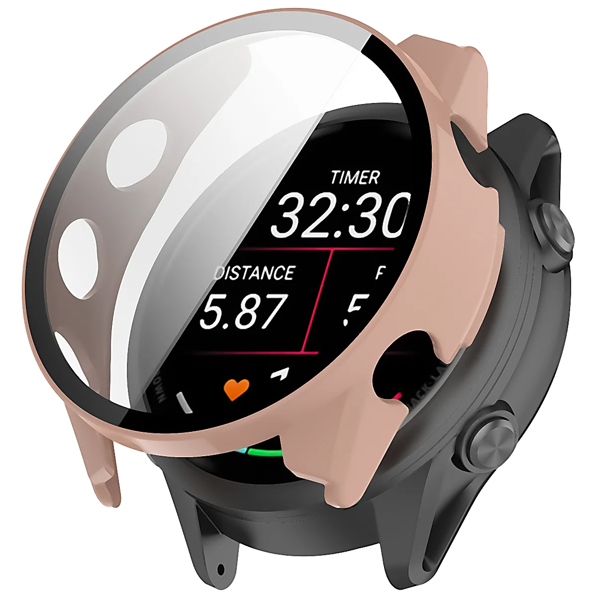 A Bizon Case Watch Adamo tok felhelyezésének vizualizációja a Garmin Forerunner 70 / 170 / 170 Music számára