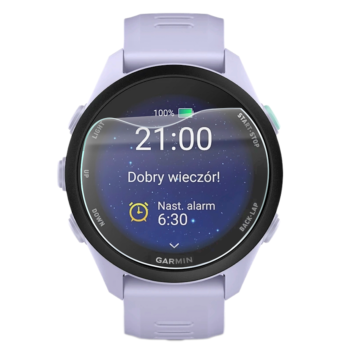 Dopasowany Bizon Watch Film Hydrogel Duo dla Garmin Forerunner 70 / 170 / 170 Music