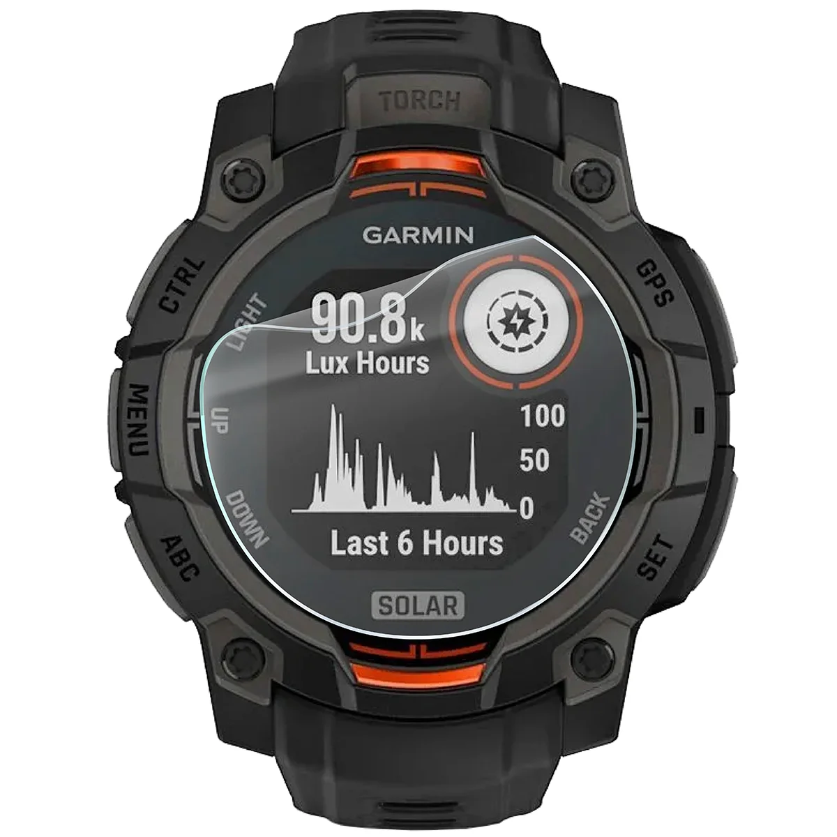 Folia hydrożelowa Bizon Watch Film HydroFlex do Garmin Instinct 3 45 mm Solar na zegarku