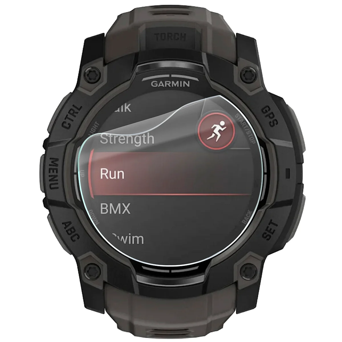 Folia hydrożelowa Bizon Watch Film HydroFlex do Garmin Instinct 3 50 mm AMOLED na zegarku