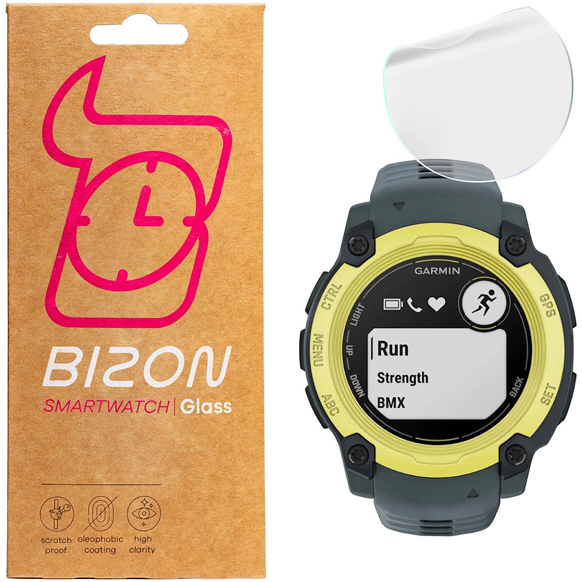 Folia hydrożelowa Bizon Glass Watch Hydrogel dla Garmin Instinct E 40 mm!