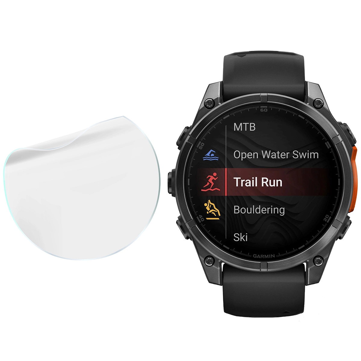 Bizon Glass Watch Hydrogel im Vergleich mit Garmin Tactix 8 AMOLED 47 mm!