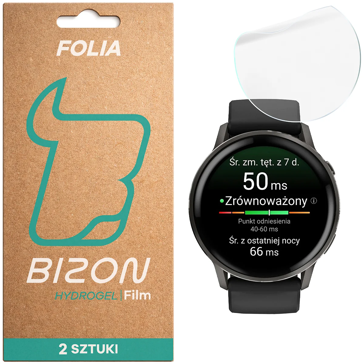 Folia hydrożelowa Bizon Glass Watch Hydrogel dla Garmin Venu 4 41 mm!