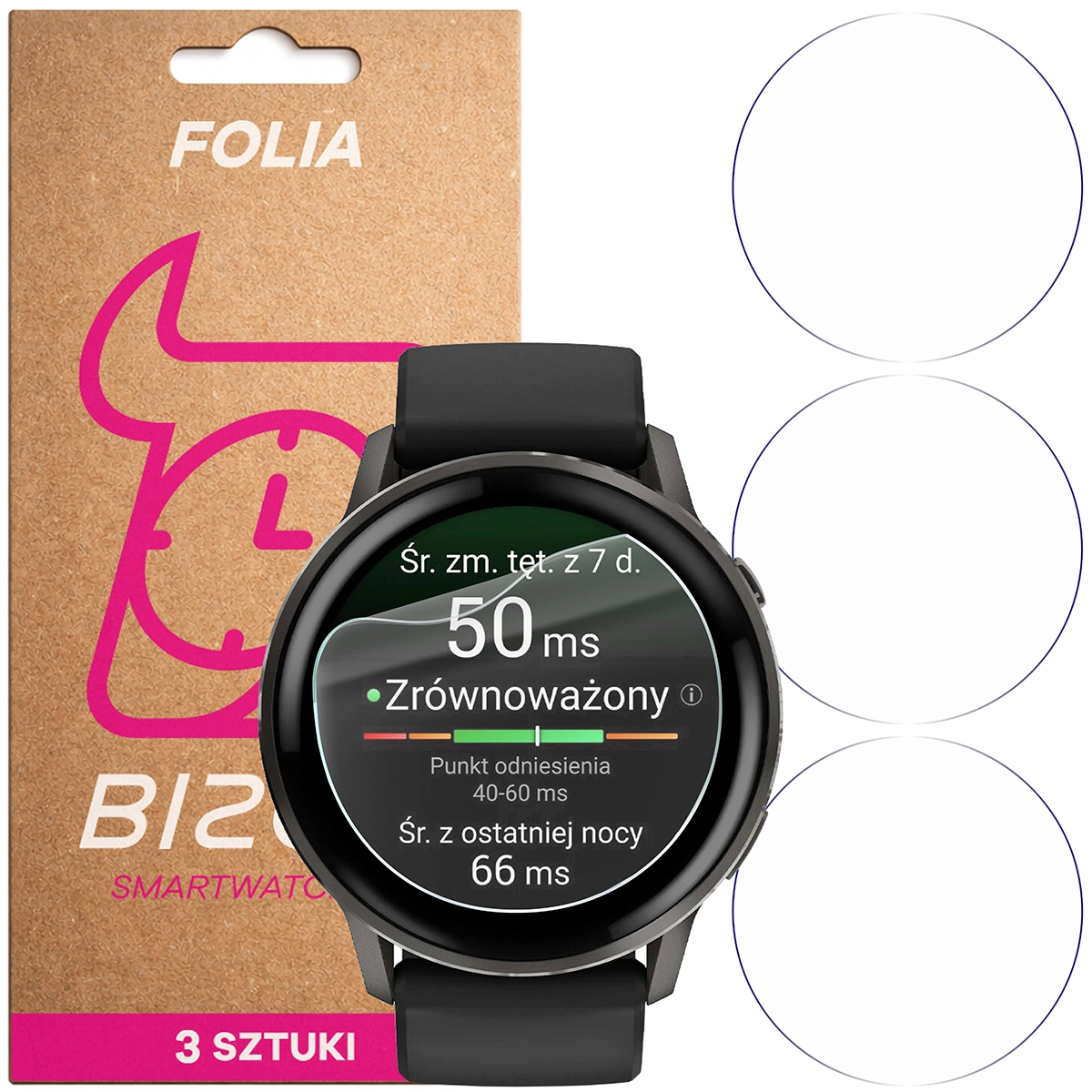 Folia hydrożelowa Bizon Watch Film HydroFlex dla Garmin Venu 4 41 mm