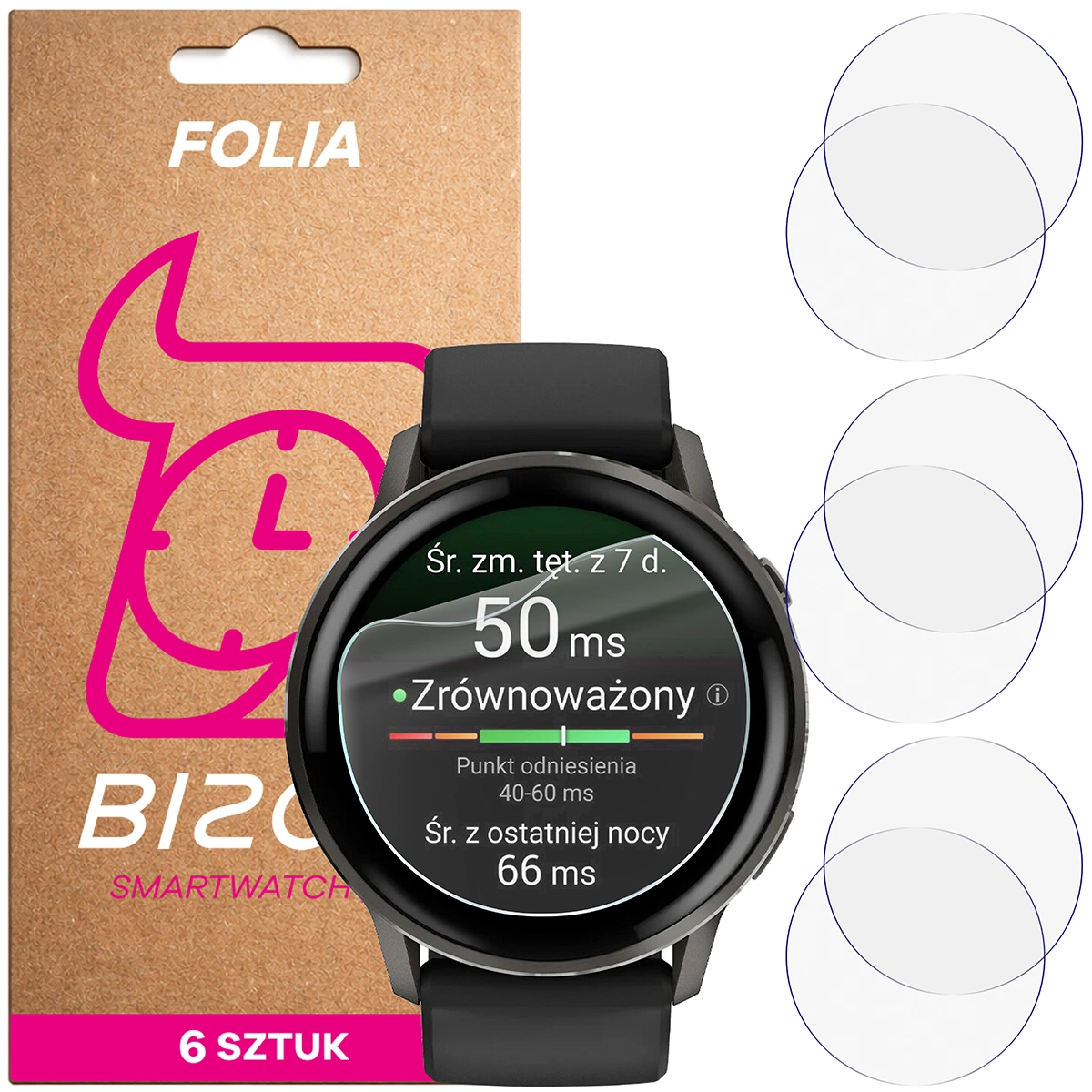 Fólia hidrogel Bizon Watch Film HydroFlex a Garmin Venu 4 41 mm órához