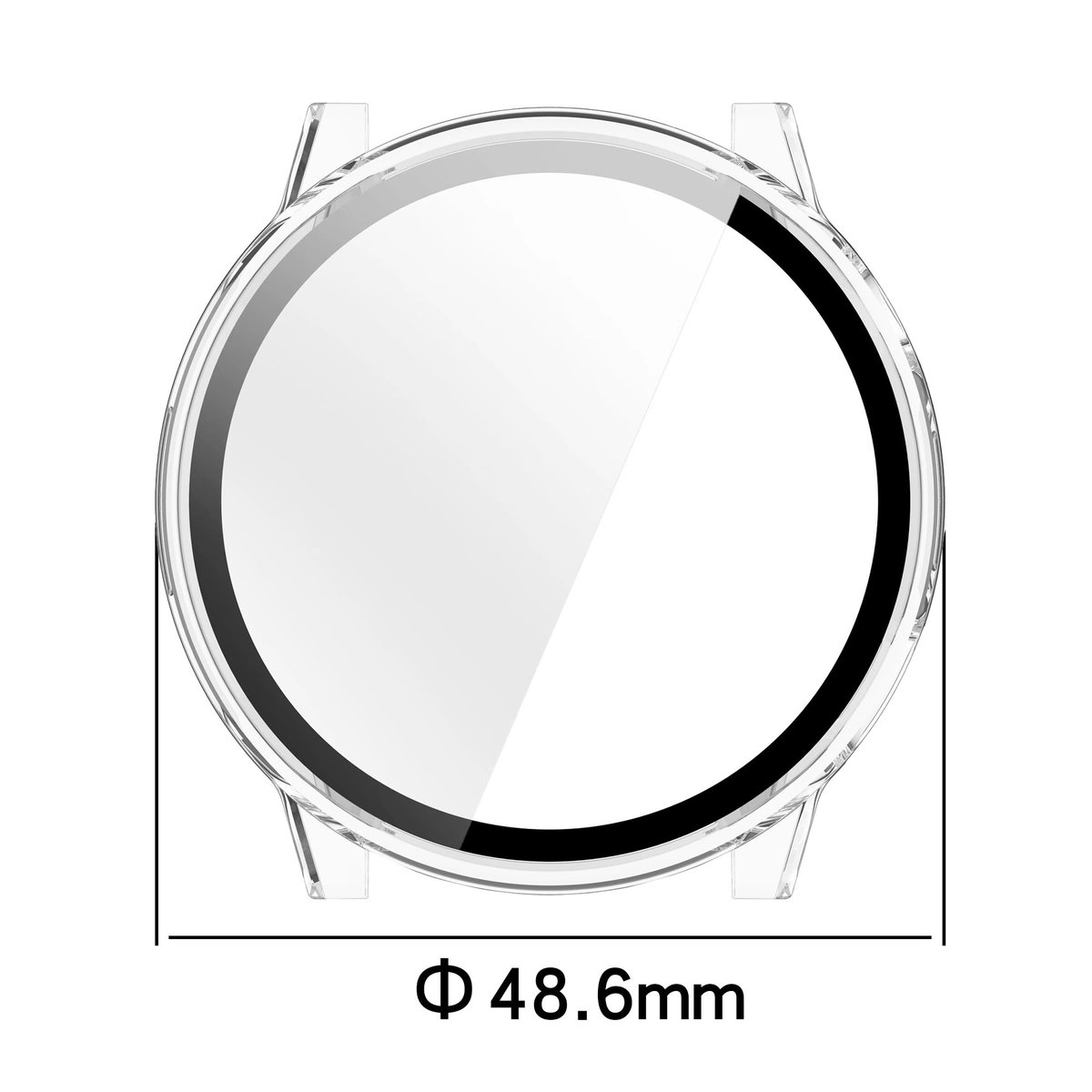 Dimensiunile carcasei Bizon Case+Glass Watch pentru Garmin Venu 4 45 mm