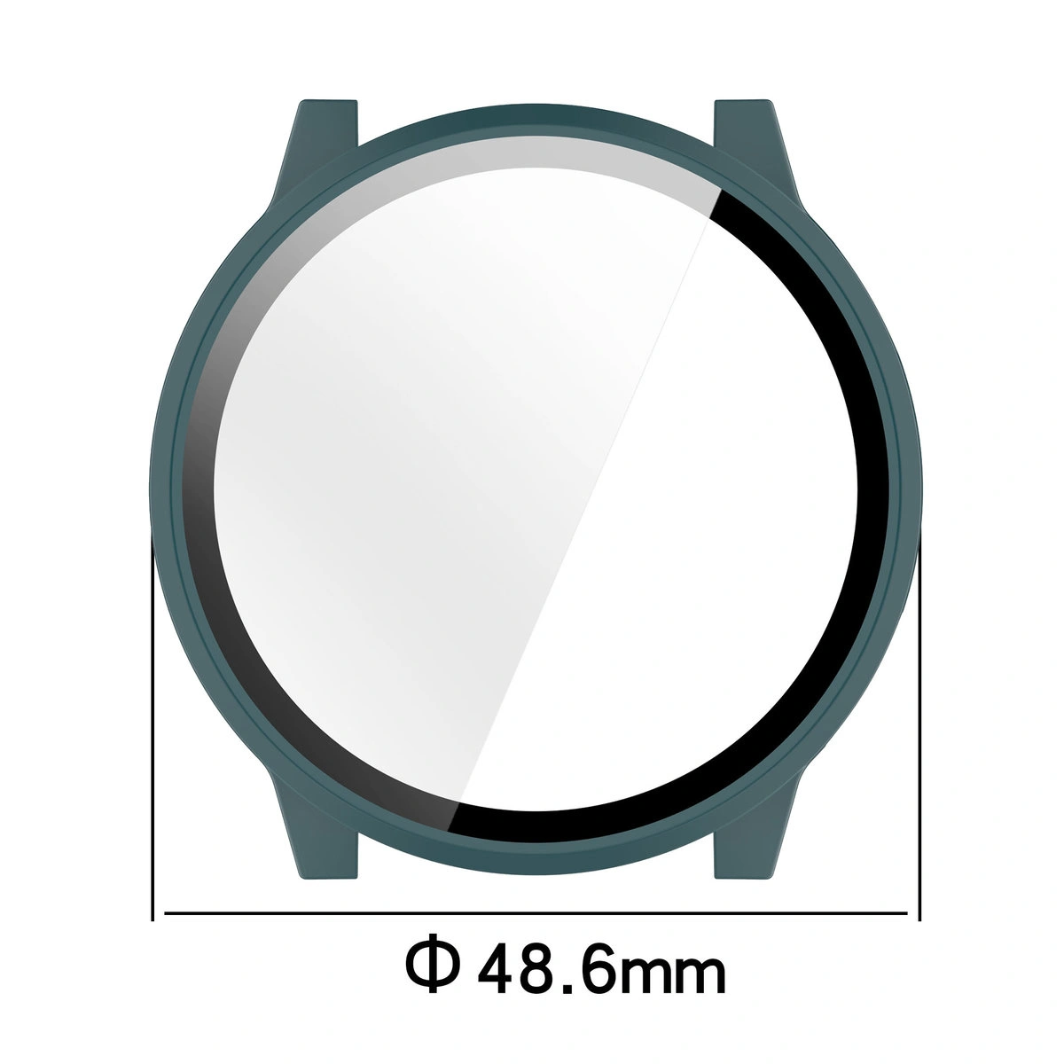 Dimensiunile carcasei Bizon Case+Glass Watch pentru Garmin Venu 4 45 mm
