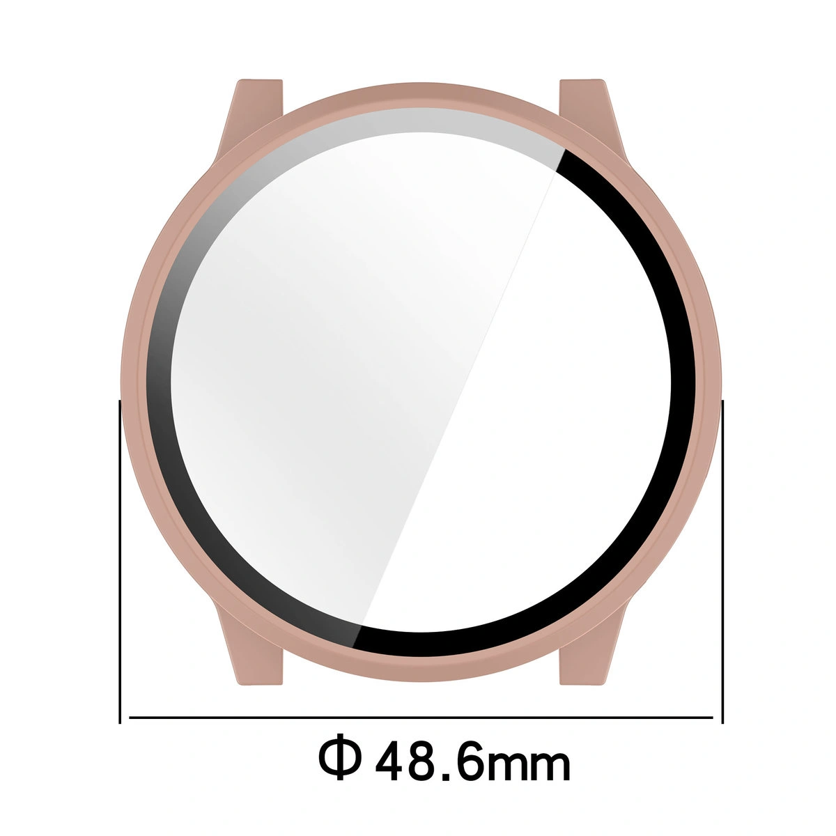 Dimensiunile carcasei Bizon Case+Glass Watch pentru Garmin Venu 4 45 mm
