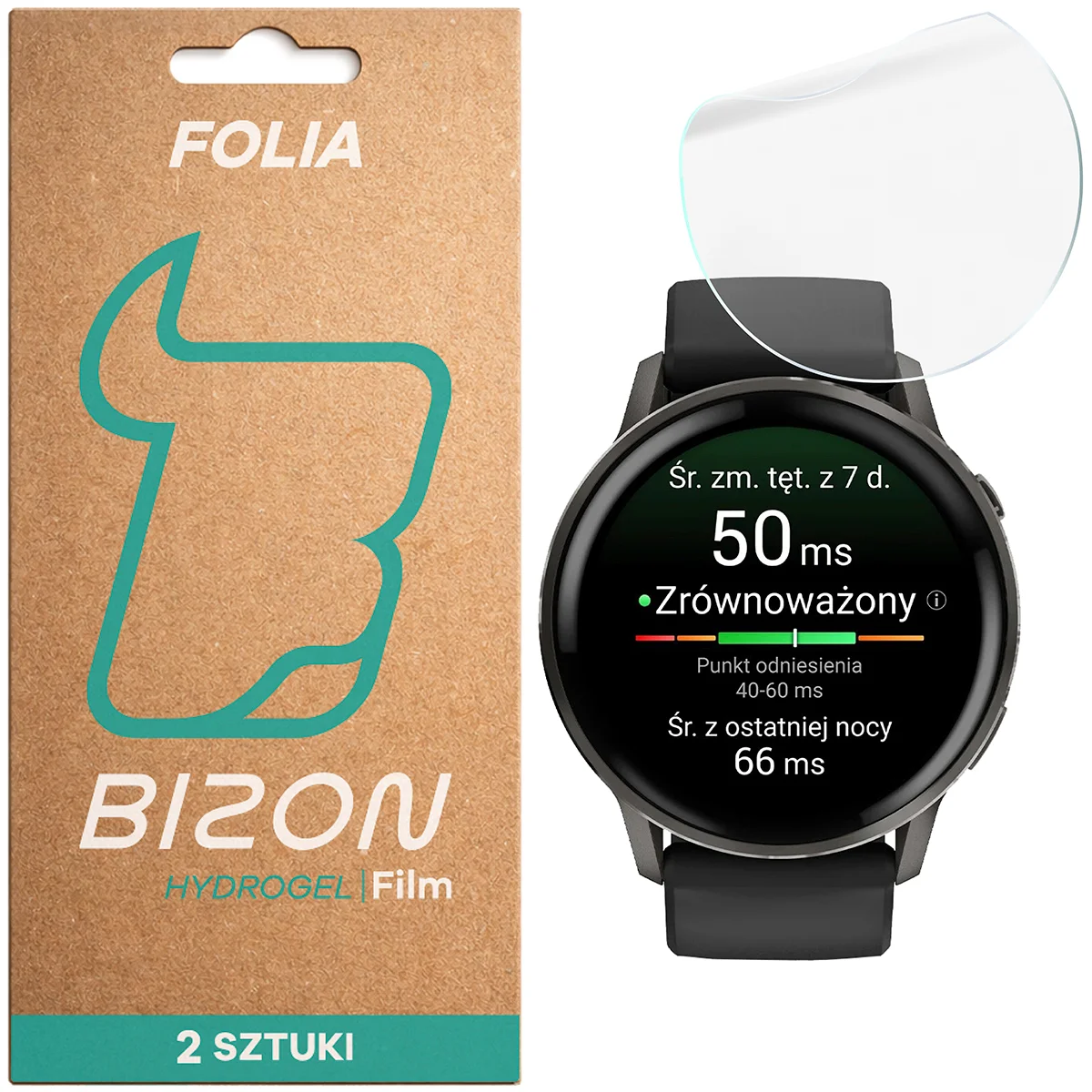 Folia hydrożelowa Bizon Glass Watch Hydrogel dla Garmin Venu 4 45 mm!