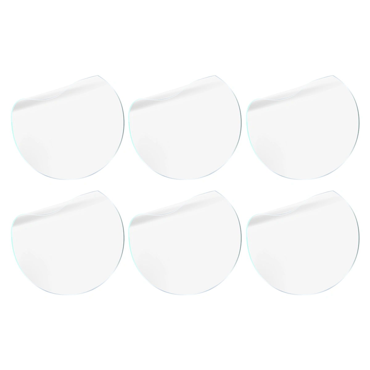 Three pieces of Bison Watch Film HydroFlex hydrogel film