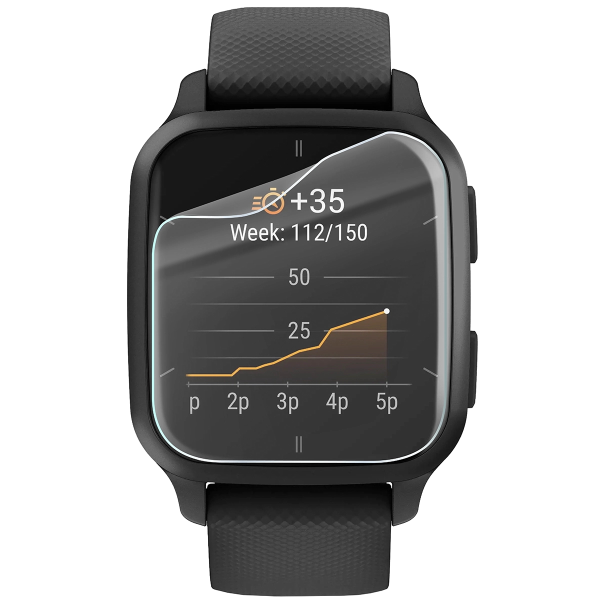 Folia hydrożelowa Bizon Watch Film HydroFlex do Garmin Venu Sq 2 na zegarku