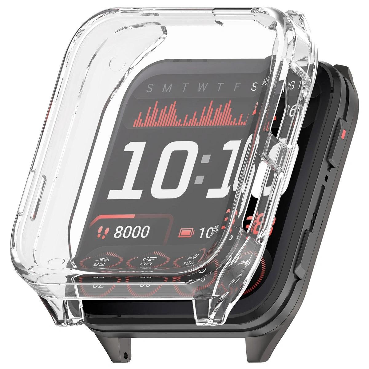 Front and back of Bizon Case Watch Felipe for Garmin Venu X1