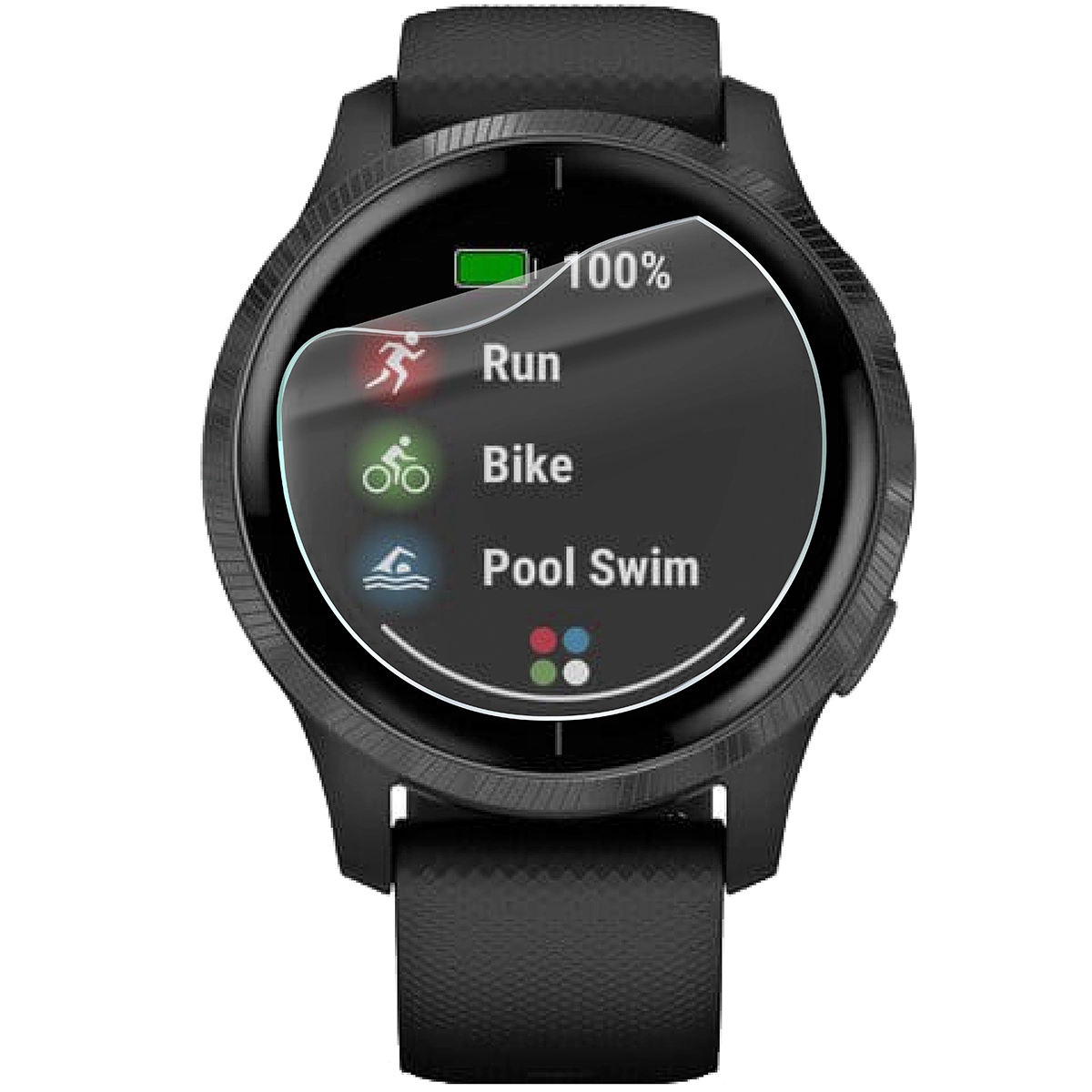 Hydrogelová fólie Bizon Watch Film HydroFlex pro Garmin Venu na hodinkách