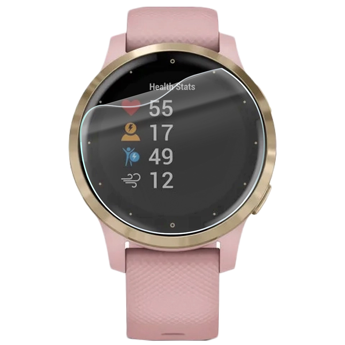 Folia hydrożelowa Bizon Watch Film HydroFlex do Garmin Vivoactive 4S na zegarku