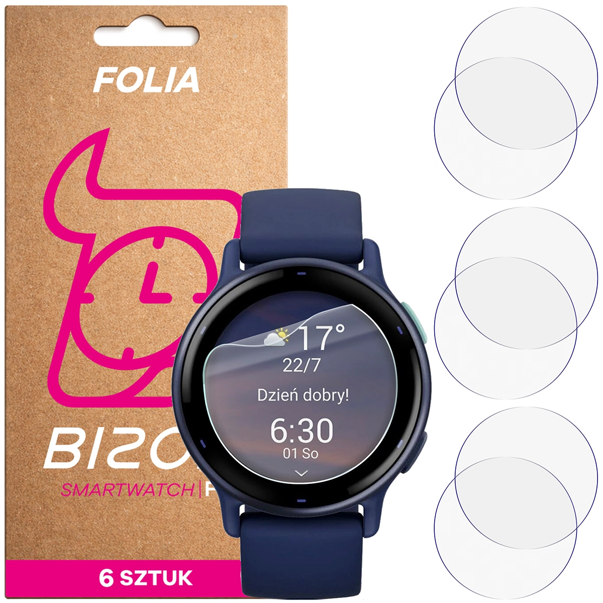 Bizon Watch Film HydroFlex hydrogel fólia a Garmin Vivoactive 5 számára