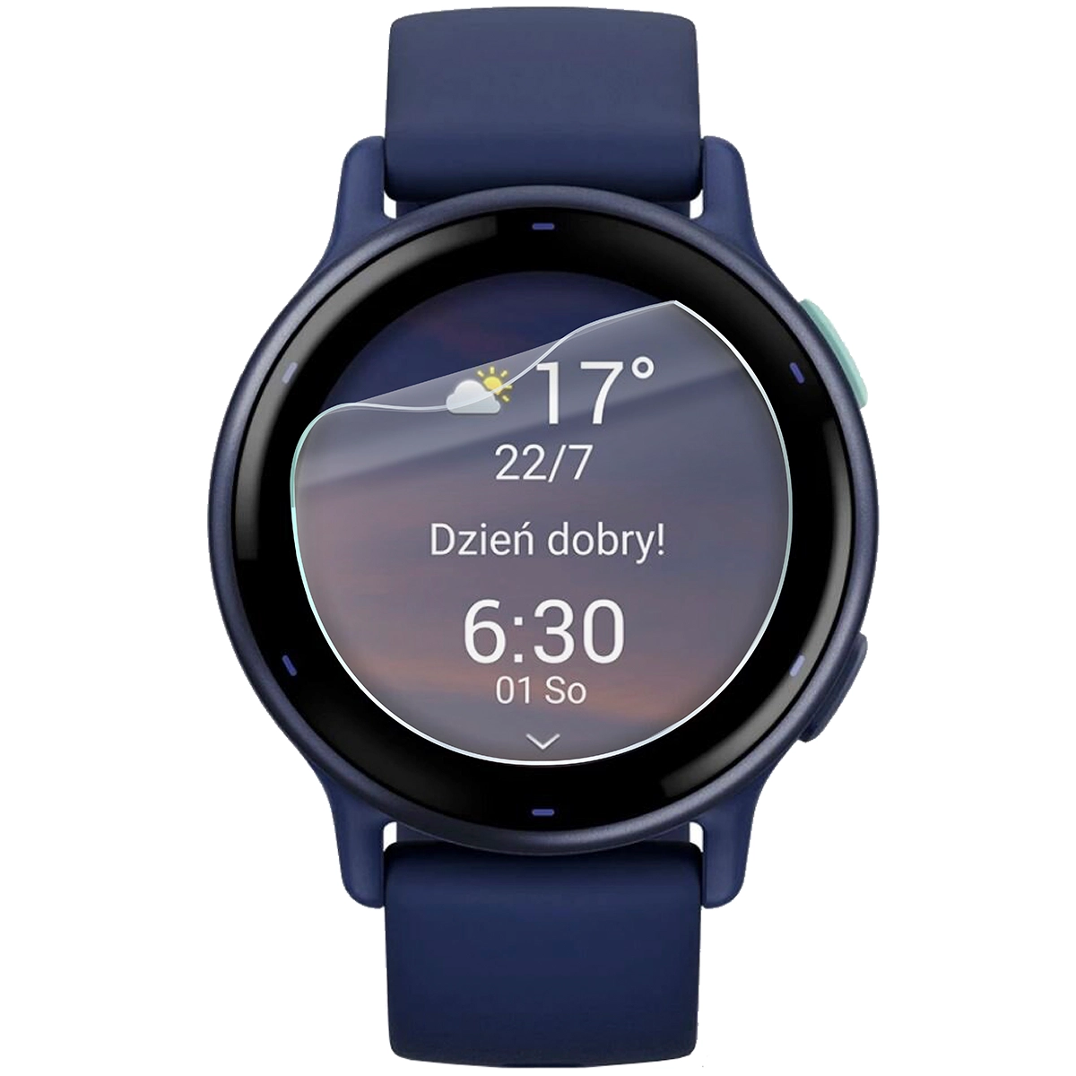 Bizon Watch Film HydroFlex hydrogel fólia a Garmin Vivoactive 5 órán