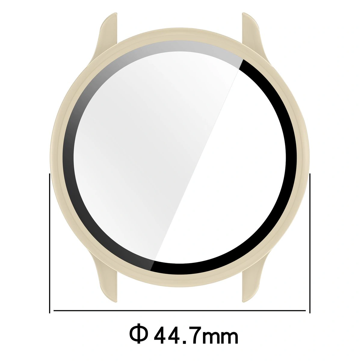 Wymiary etui Bizon Case+Glass Watch do Garmin Vivoactive 6