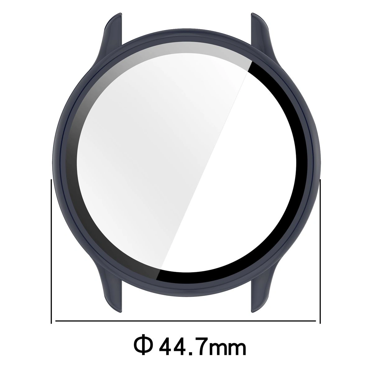 Wymiary etui Bizon Case+Glass Watch do Garmin Vivoactive 6