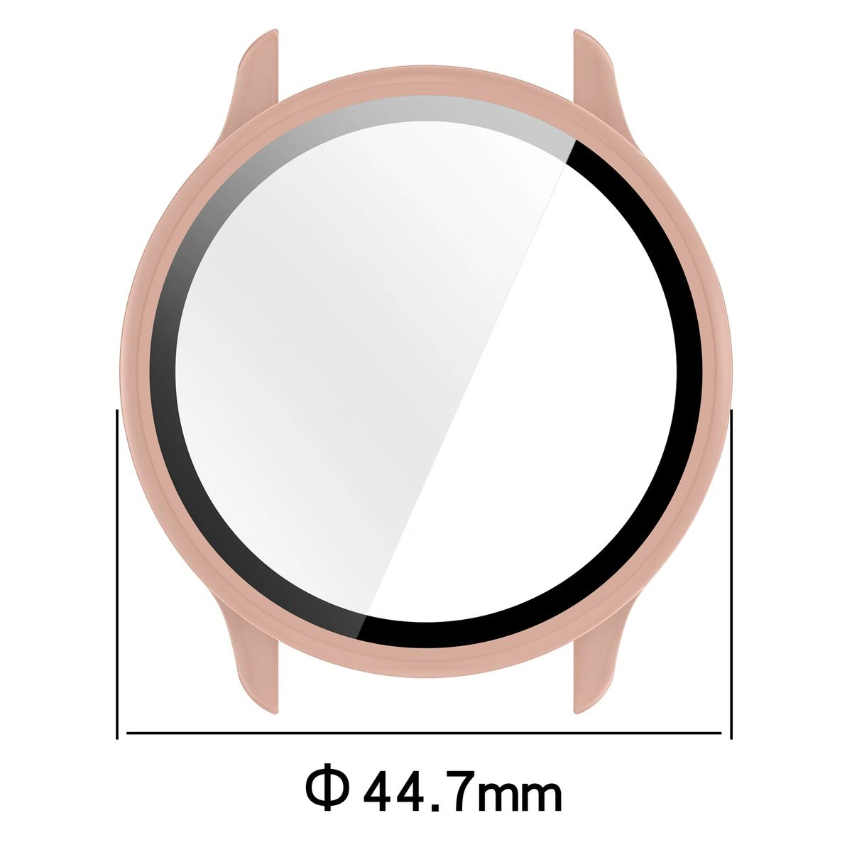 Abmessungen der Hülle Bizon Case+Glass Watch für Garmin Vivoactive 6