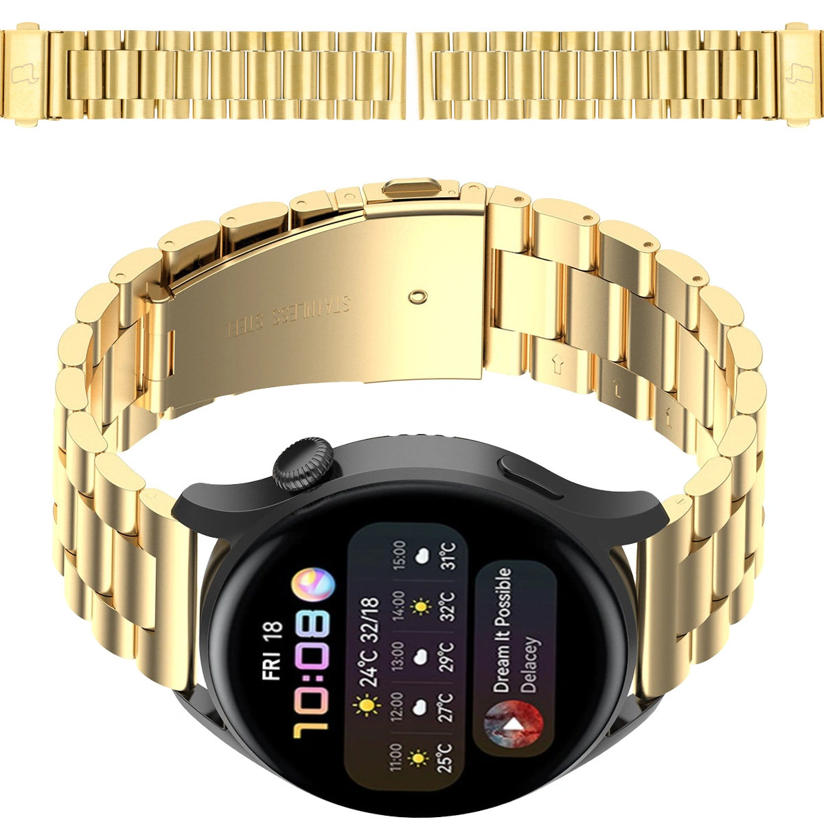 Pasek do zegarka Bizon Strap Watch Aura do Smartwatch 20 mm