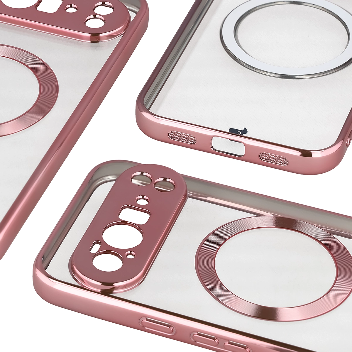 Zbliżenie na wbudowaną ochronę aparatu w Bizon Case EduardO do Google Pixel 10 Pro XL