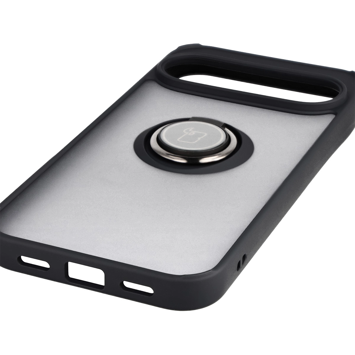 Precyzyjne wycięcia, zintegrowane osłony oraz wycięcie na smyczkę w etui Bizon Case Hybrid Ring do Google Pixel 10 Pro XL