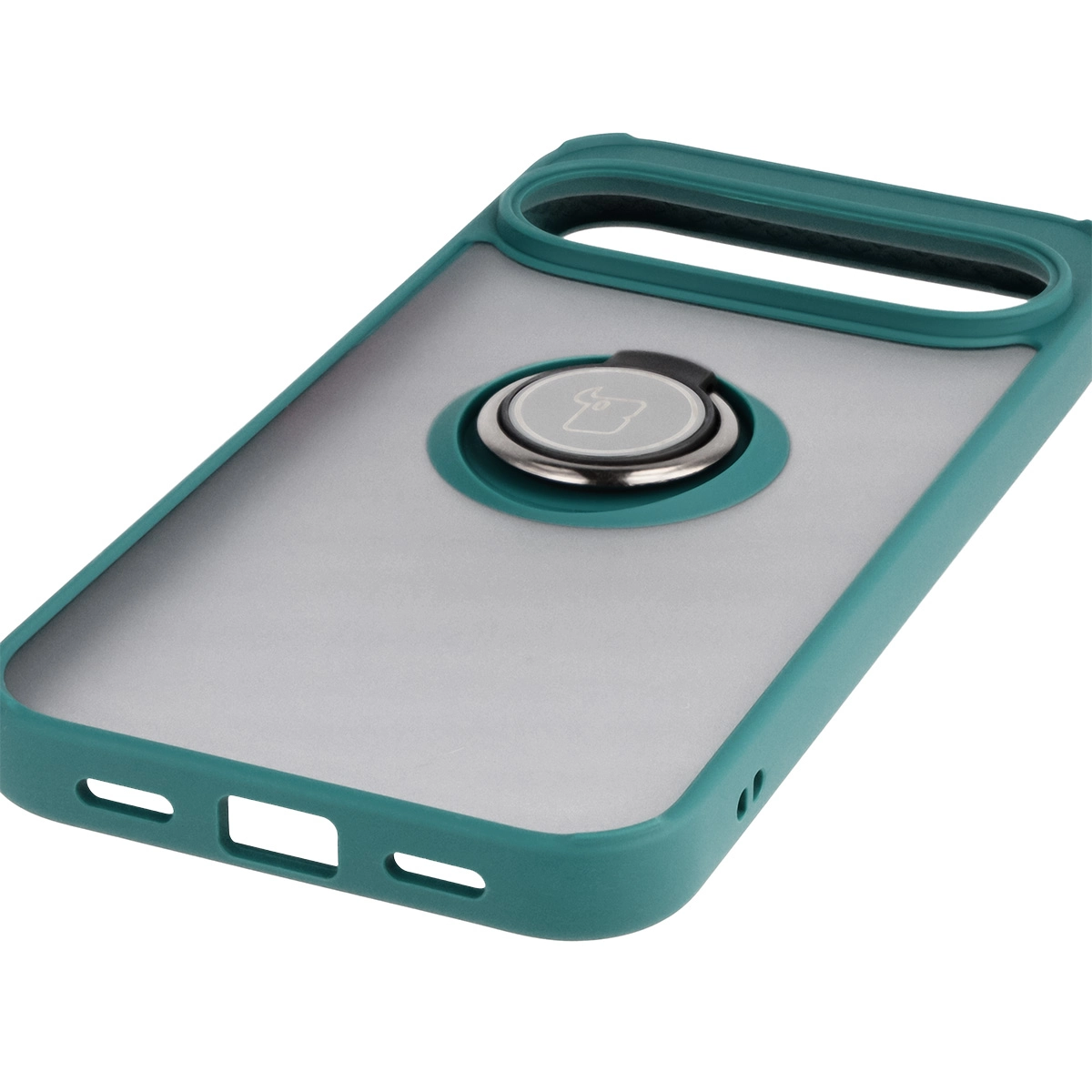 Precyzyjne wycięcia, zintegrowane osłony oraz wycięcie na smyczkę w etui Bizon Case Hybrid Ring do Google Pixel 10 Pro XL