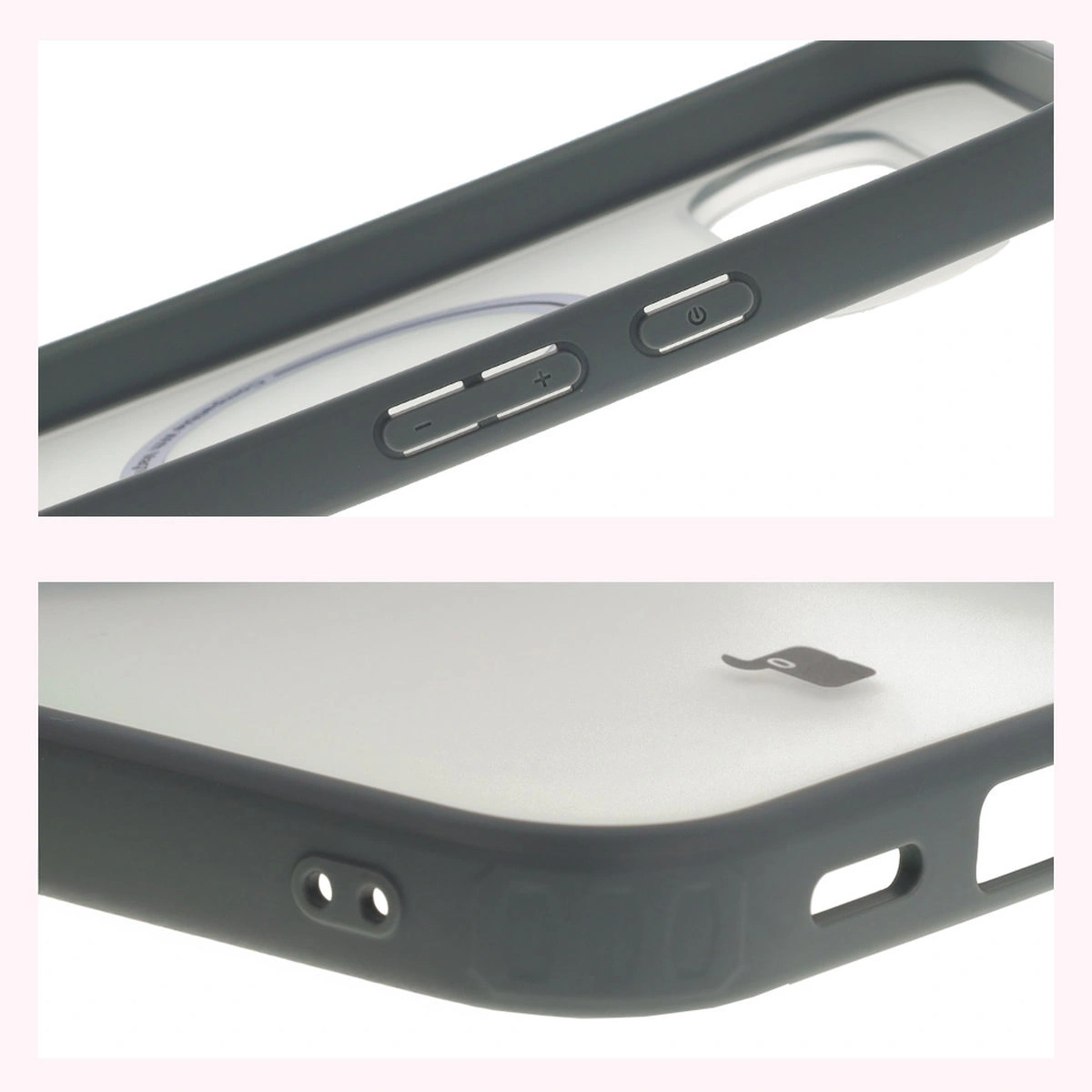 Wzmocnione narożniki i podwyższone ranty ekranu w etui Bizon Case MatteO do Google Pixel 10 Pro XL