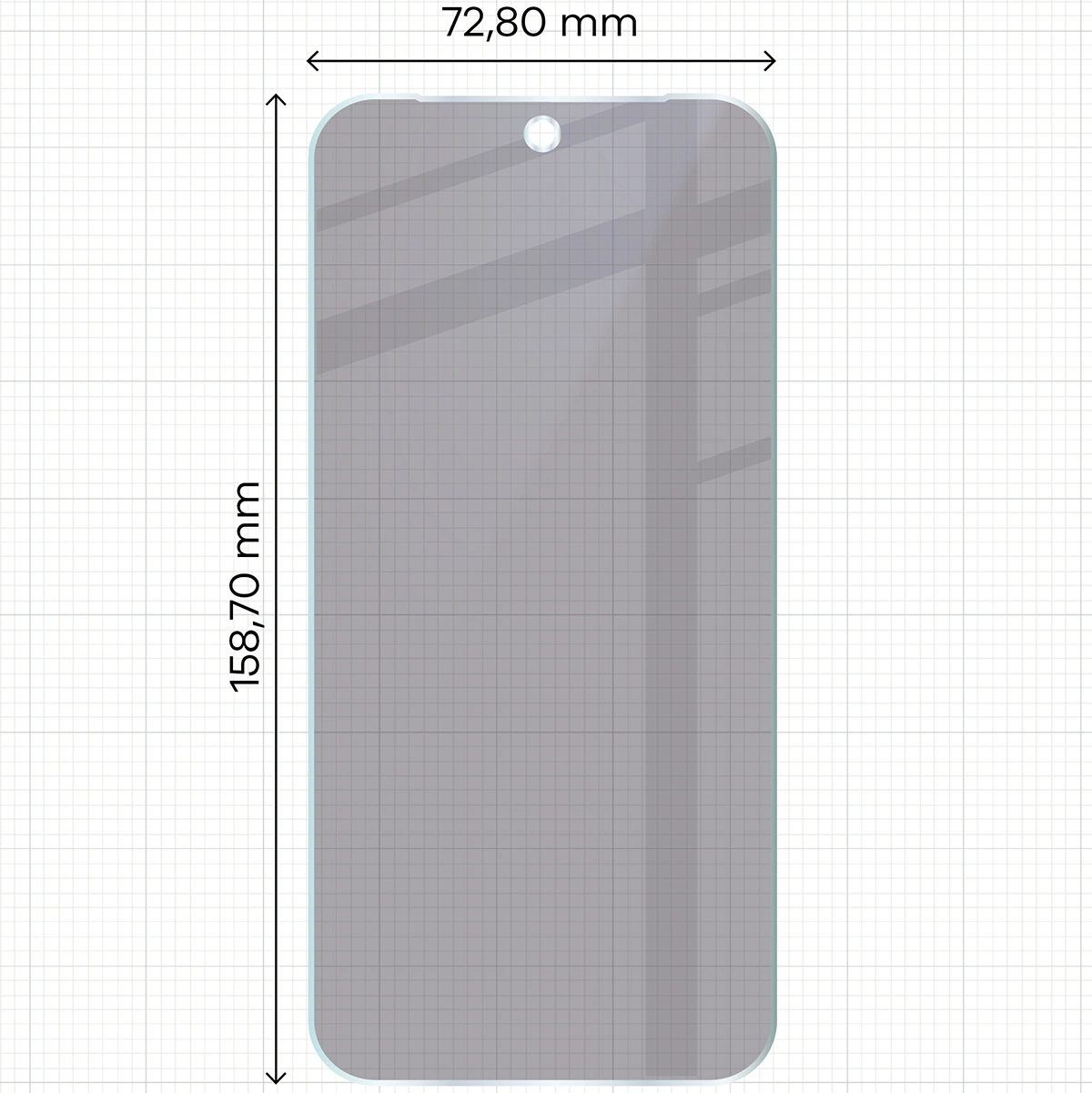 Wymiary szkła Bizon Glass Mule Shadow do Google Pixel 10 Pro XL