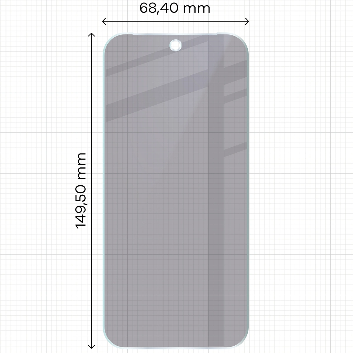 Wymiary szkła Bizon Glass Mule Shadow do Google Pixel 10 Pro