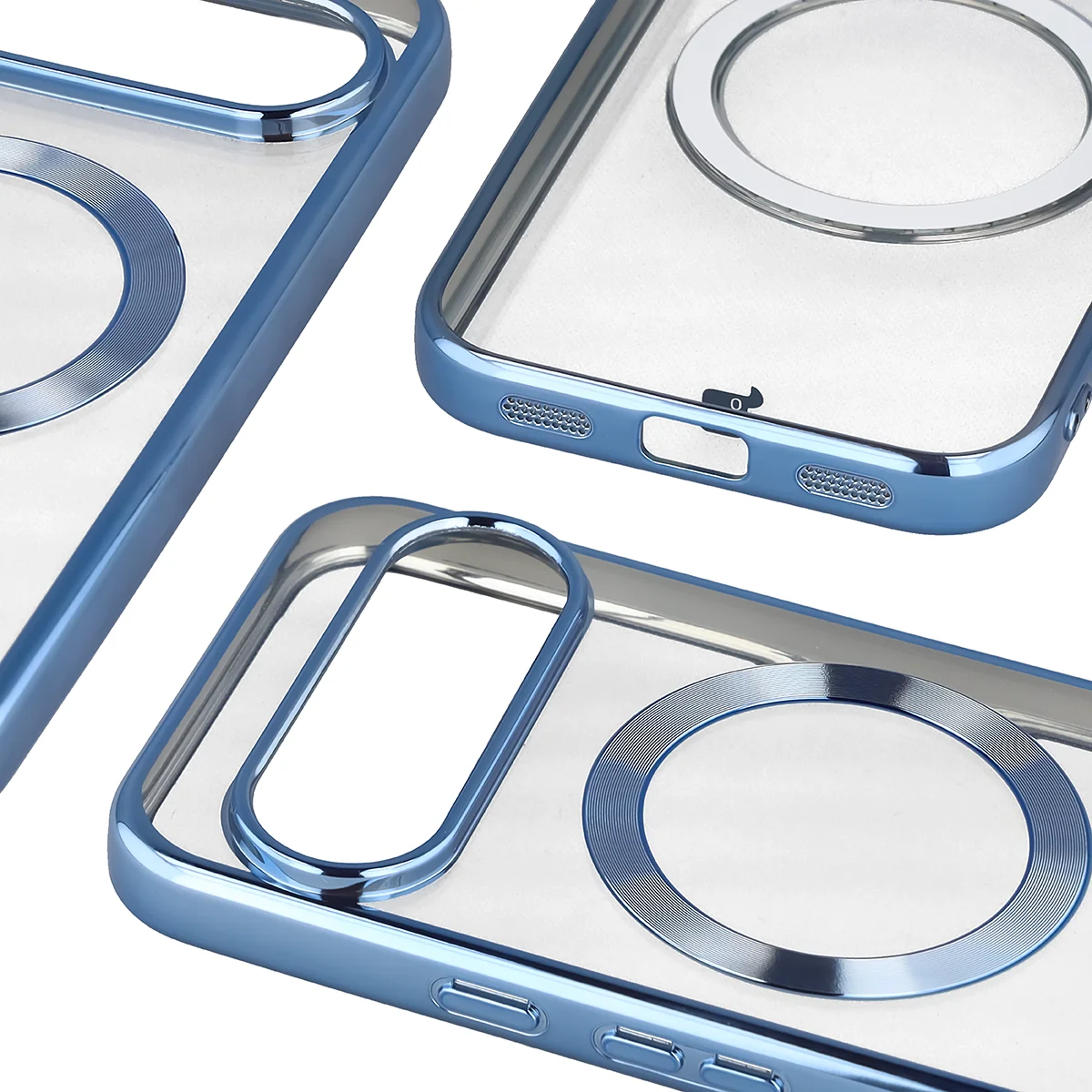 Zbliżenie na wbudowaną ochronę aparatu w Bizon Case EduardO do Google Pixel 10 / Google Pixel 10 Pro
