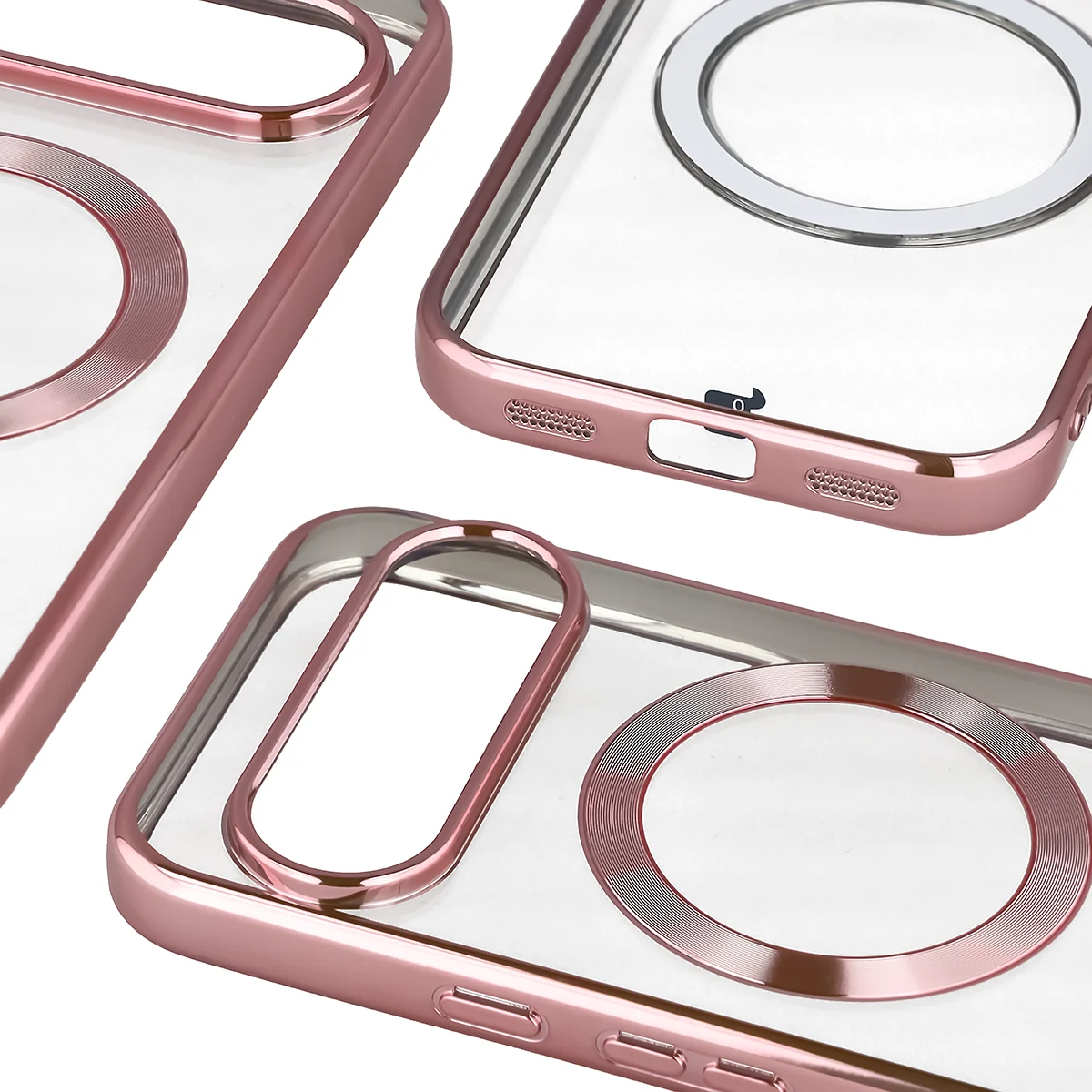 Zbliżenie na wbudowaną ochronę aparatu w Bizon Case EduardO do Google Pixel 10 / Google Pixel 10 Pro