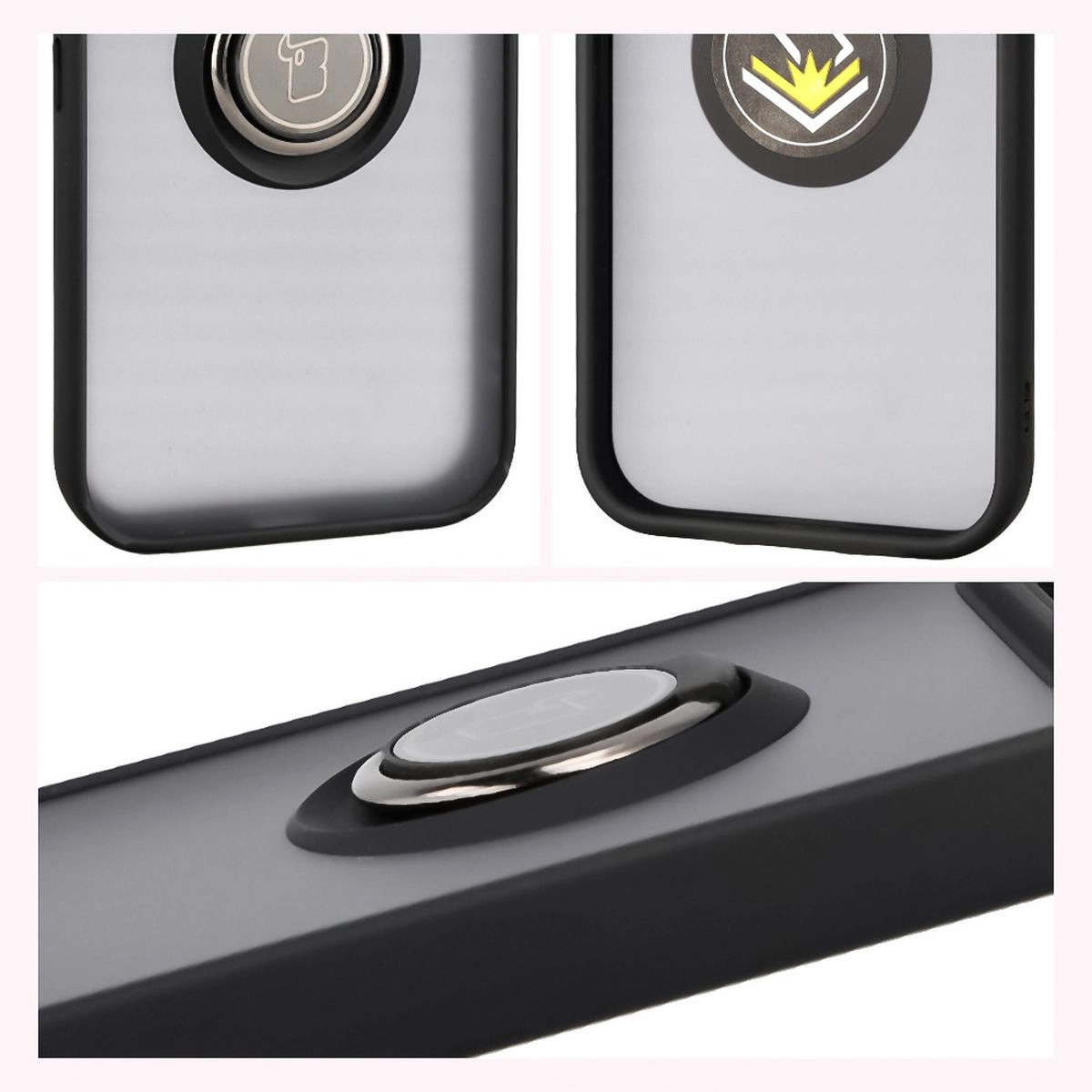 Właściwości Bizon Case Hybrid Ring do Google Pixel 10 / Google Pixel 10 Pro: antypoślizgowa ramka i matowy design