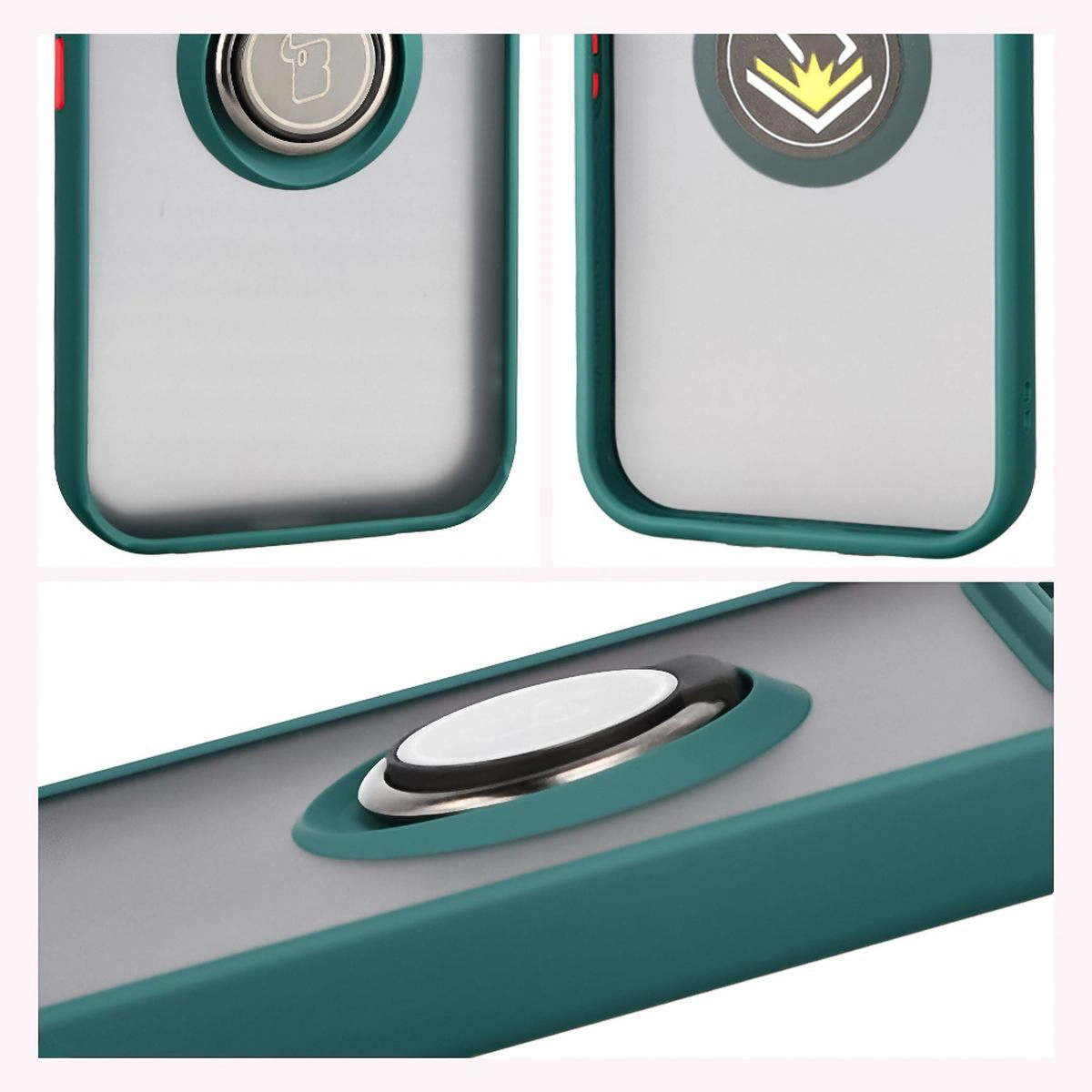Właściwości Bizon Case Hybrid Ring do Google Pixel 10 / Google Pixel 10 Pro: antypoślizgowa ramka i matowy design