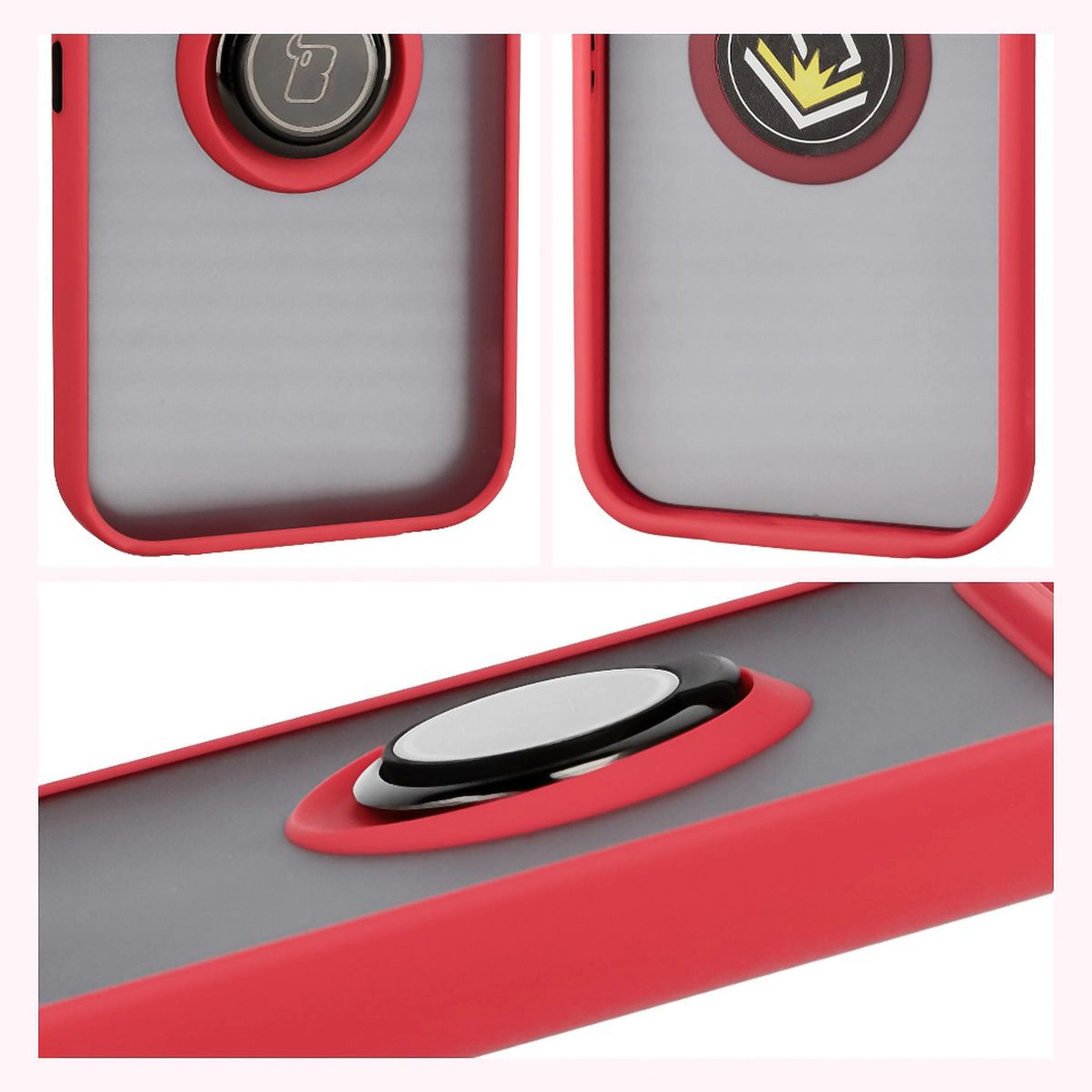Właściwości Bizon Case Hybrid Ring do Google Pixel 10 / Google Pixel 10 Pro: antypoślizgowa ramka i matowy design