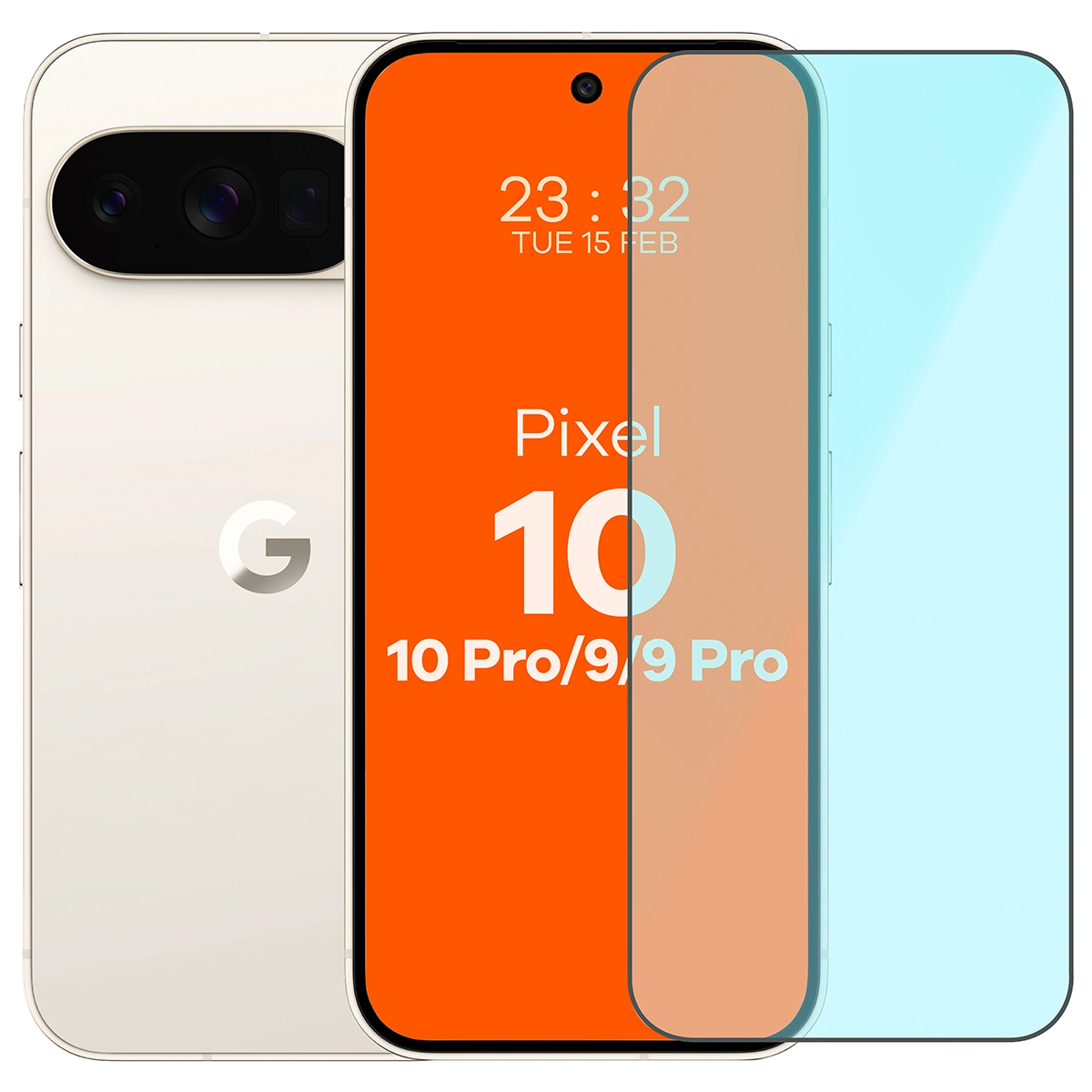 Bizon Smart Glass for Google Pixel 10 / Google Pixel 10 Pro / Google Pixel 9 / Google Pixel 9 Pro