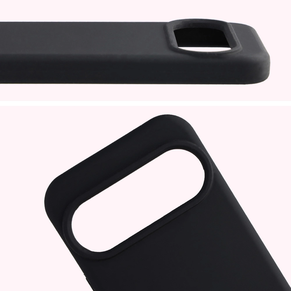 Zbliżenie na wycięcie na obiektywy w etui Bizon Soft Case do Google Pixel 10 / Google Pixel 10 Pro