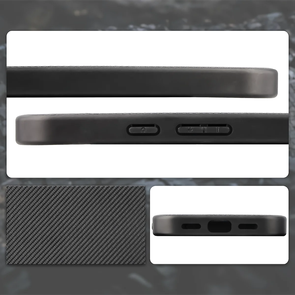 Cutouts, integrated covers, and structure of the Bizon Case CarbO for Google Pixel 10a