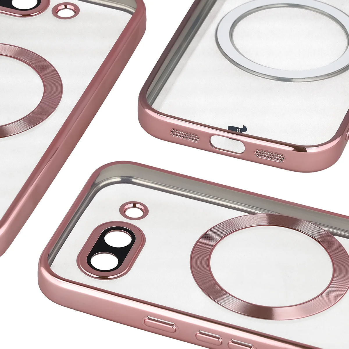 Close-up of the built-in camera protection in Bizon Case GuardO for Google Pixel 10a
