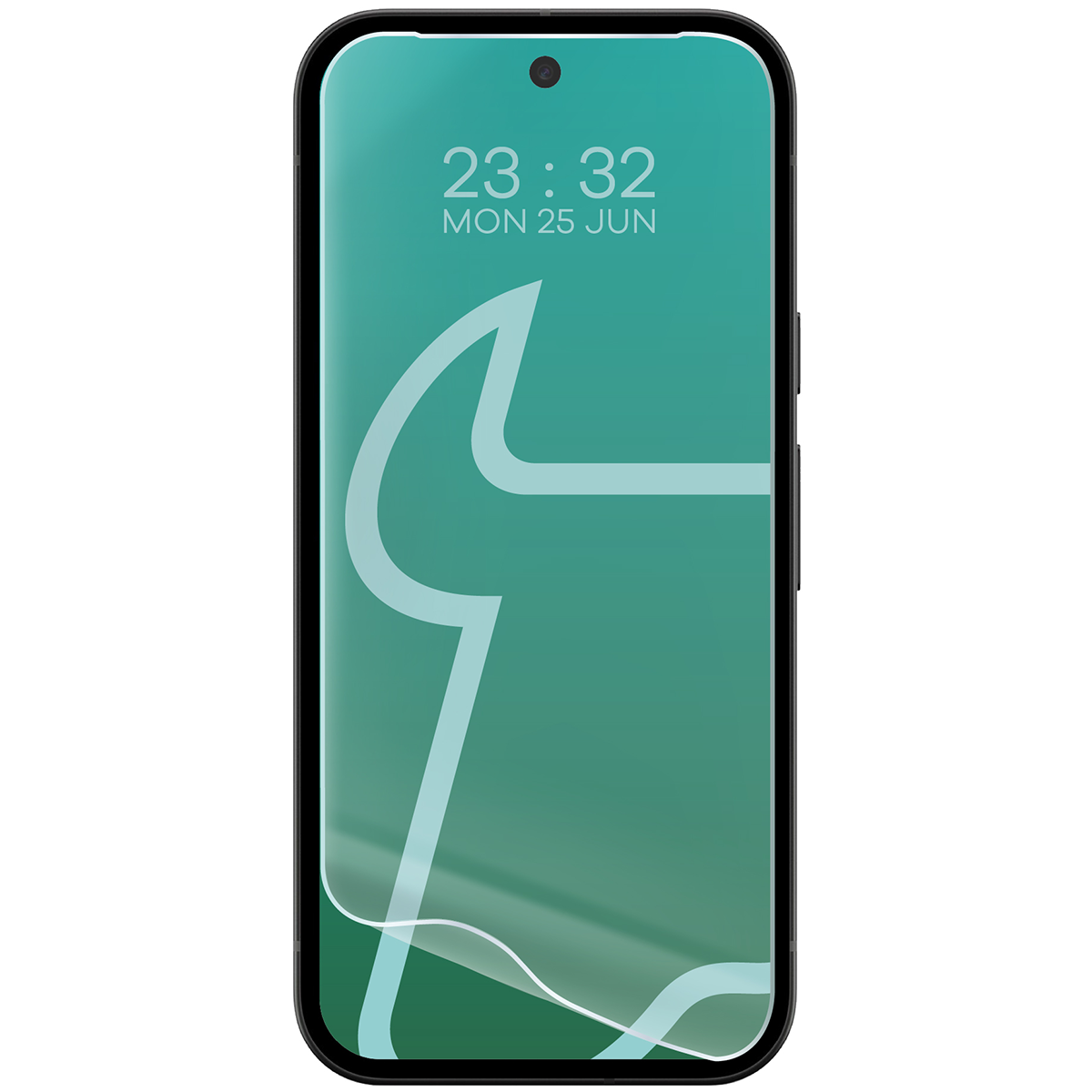 Folia hydrożelowa do Google Pixel 10a obok telefonu