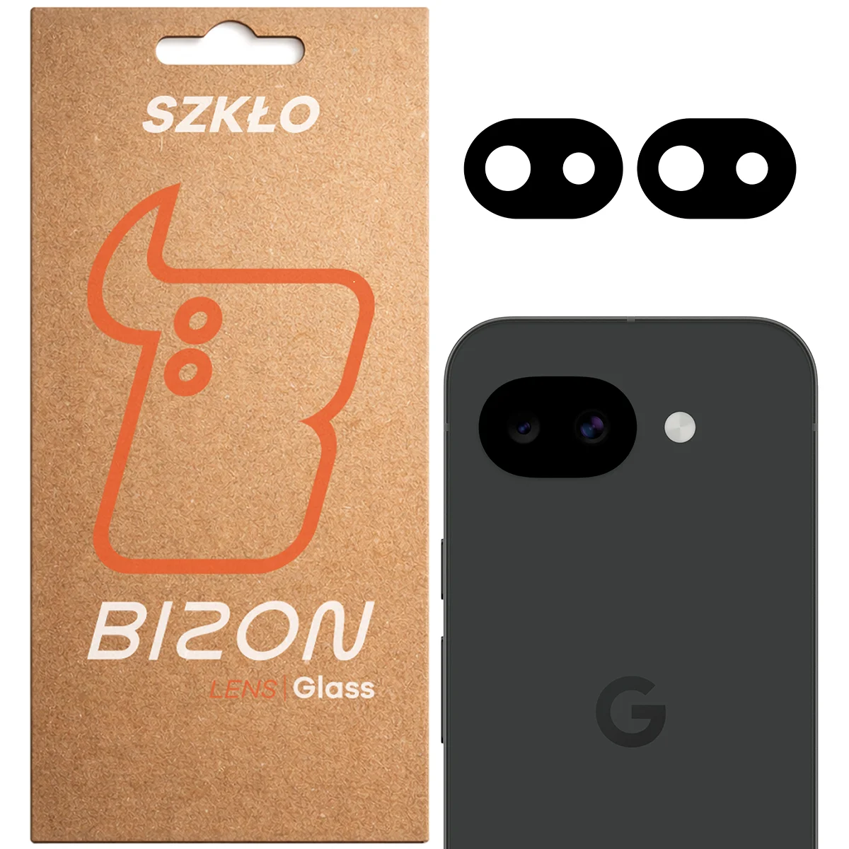 Pudełko i 2 sztuki szkła na aparat Bizon Glass Lens do Google Pixel 10ai