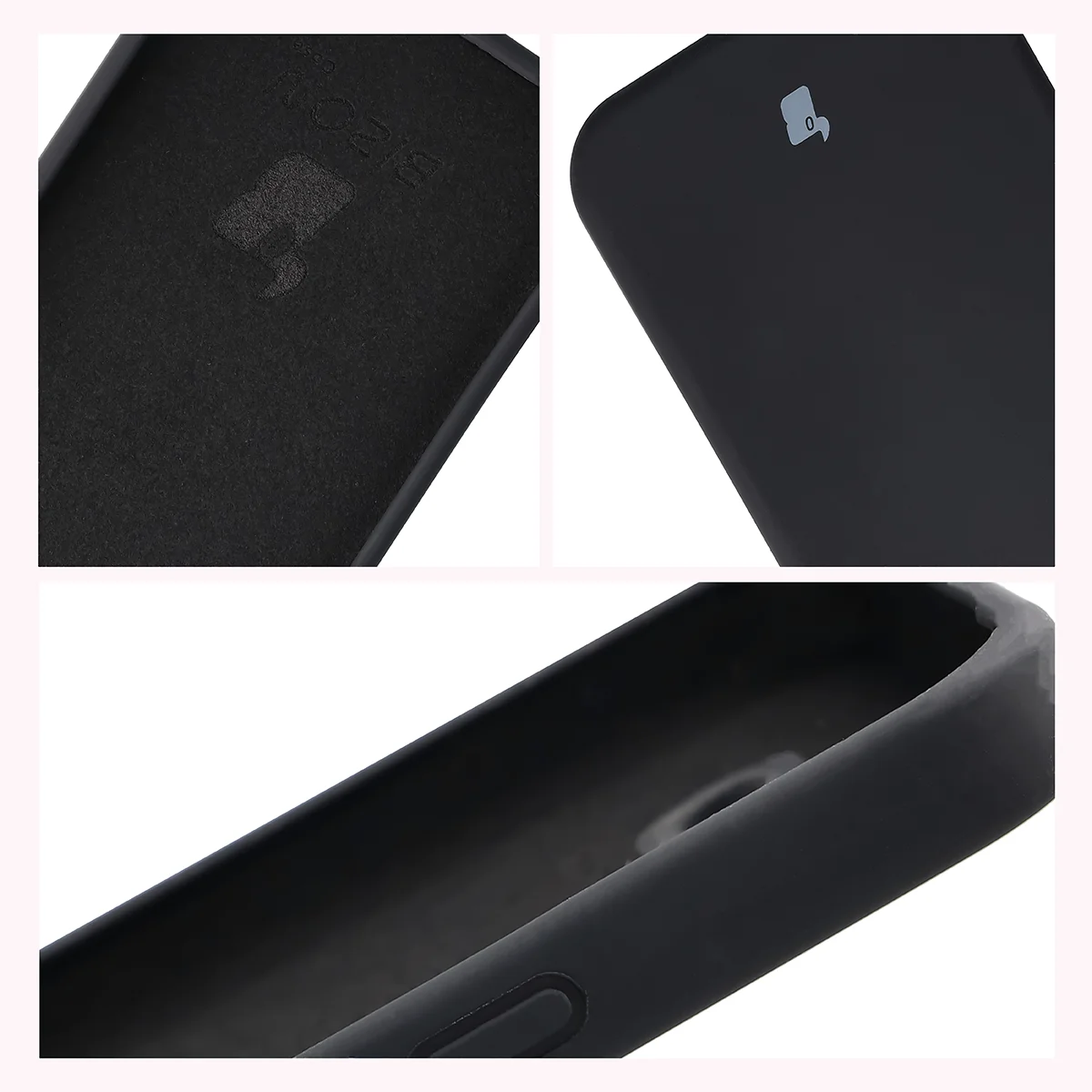Konstrukcja etui Bizon Soft Case: zintegrowane osłony, podwyższone krawędzie i wyściółka z mikrofibry do Google Pixel 10a