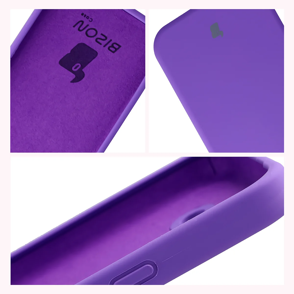 Konstrukcja etui Bizon Soft Case: zintegrowane osłony, podwyższone krawędzie i wyściółka z mikrofibry do Google Pixel 10a